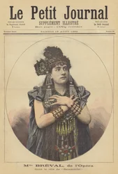 Lucienne Bréval in der Rolle der Salammbo an der Pariser Oper